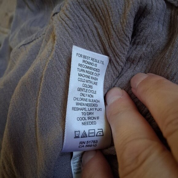 Maurices Women's Size XXL Mauve V Neck Ruched Front Ruffle Short Sleeve Blouse - Picture 6 of 11